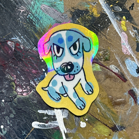 köpüş holografik sticker