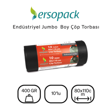     END. ÇÖP POŞETİ 80*110 400GR JUMBO ERSOPACK