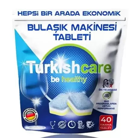 TURKISHCARE BULAŞIK MAKİNESİ TOZ DETERJAN 40 YIKAMA
