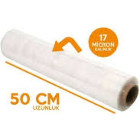   PALET STRECH FİLM 17 MİKRON 2 KG ŞEFFAF 50X300