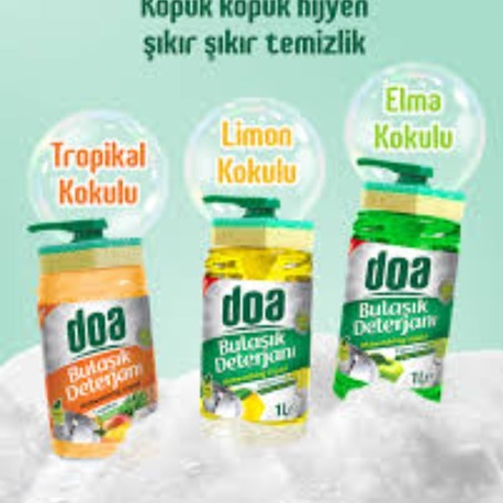DOA SIVI BULAŞIK DETERJANI SÜNGERLİ 1L