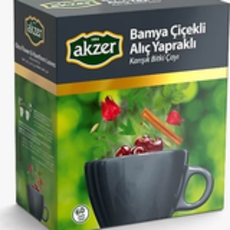 AKZER BAMYA ÇİÇEKLİ ALIÇ YAPRAKLI ÇAY 60 LI