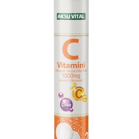AKSU VİTAL C VİTAMİN EFERVESAN 20 TABLET