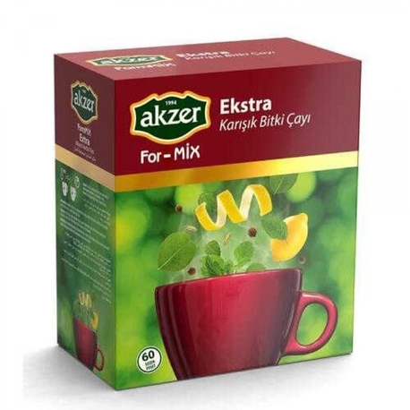 AKZER FOR-MİX EKSTRA SADE KARIŞIK BİTKİ 60 POŞET ÇAY