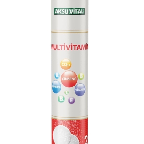 AKSU VİTAL MULTİVİTAMİN EFERVESAN 20 TABLET