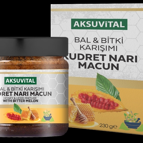 AKSU VİTAL BAL BİTKİ KARIŞIMI BALLI KUDRETNARI MACUNU 230 GR