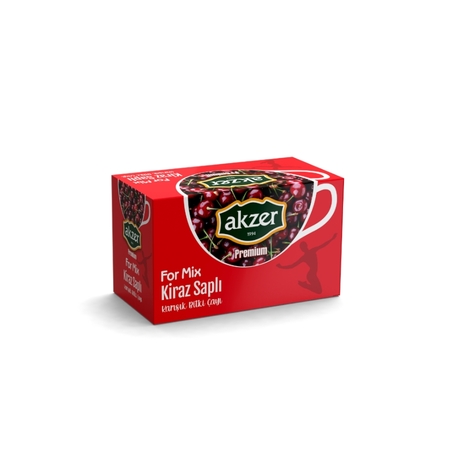 AKZER KİRAZ SAPLI PREMİUM ÇAYI 20 POŞET ÇAY