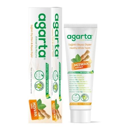 AGARTA DOĞAL MİSVAK ÖZLÜ DİŞ MACUNU 100 ML /130 GR