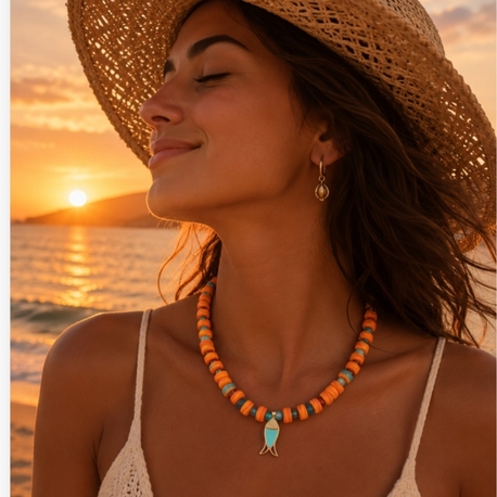 sunset irina balık kolye