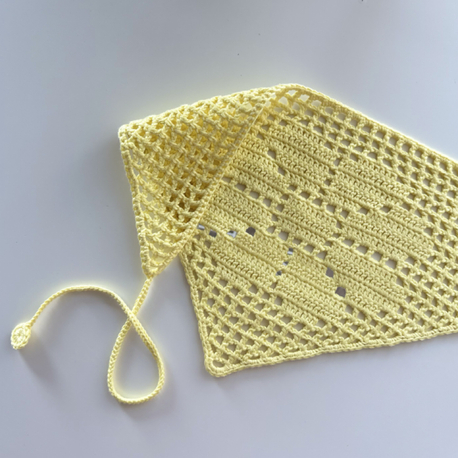 Vintage dantel daisy bandana (çocuk ölçü) 5 yaş/12yaş arası uygundur