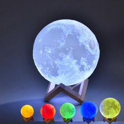 Tek Renk Moonlight Gece Lambası