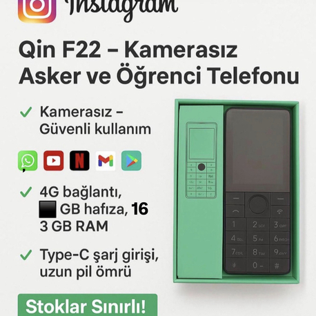 F22 android kamerasız asker telefonu