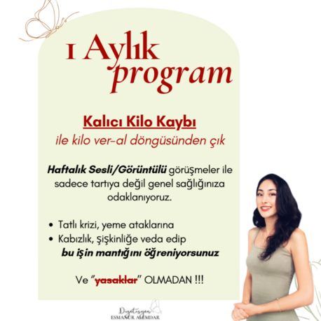 1 AYLIK BİREBİR DANIŞMANLIK (Haftada 1 görüşme)