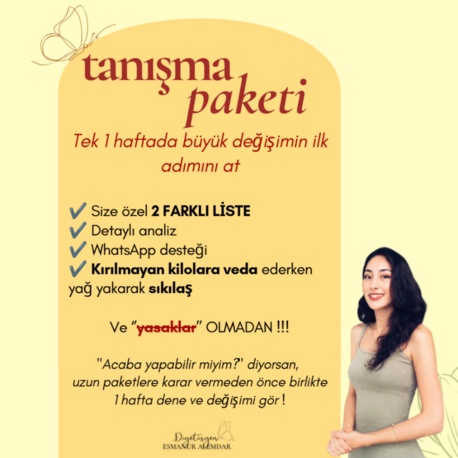 1 HAFTALIK TANIŞMA PAKETİ