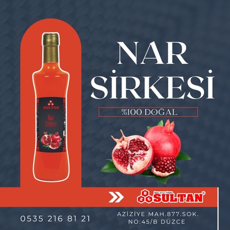 Nar Sirkesi %100 Doğal 