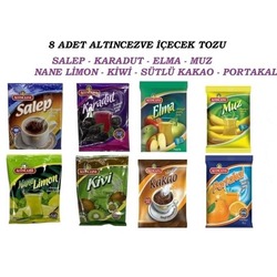 Altıncezve Kakao,Karadut,Elme,Muz,Kivi,Nanelimon,Kakao,Portakal,Salep 8'li Paket