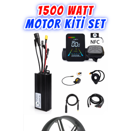 E Bike 1000Watt 1500Watt MOTOR Kiti SET E-Bike Beyin Ekran Motor Seti Elektrikli Bisiklet