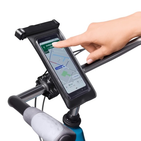 Bisiklet Scooter SU Geçirmez Telefon Tutucu Gidon Bağlantılı