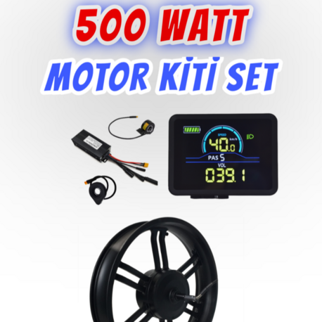 E Bike 500Watt MOTOR Kiti SET E Bike Motor Kiti Beyin Ekran Motor Seti Elektrikli Bisiklet