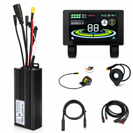 E Bike 1000Watt 1500Watt Beyin Controller ve EKRAN Seti E-Bike Beyin Ekran Seti Elektrikli Bisiklet