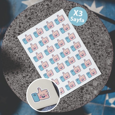Onay İşareti Emoji Öğretmen Sticker 84 Adet