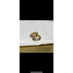 mor vintage küpe