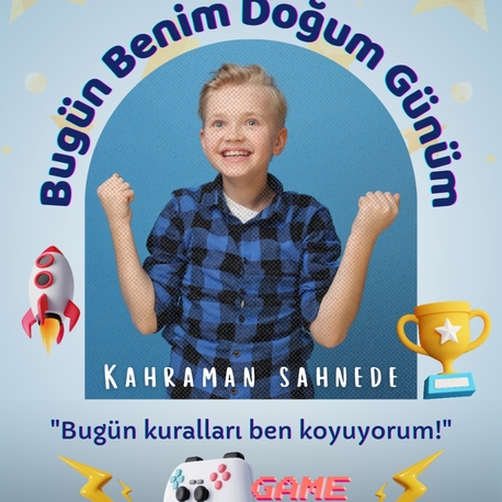 Özelleştirilebilir doğum günü kartları