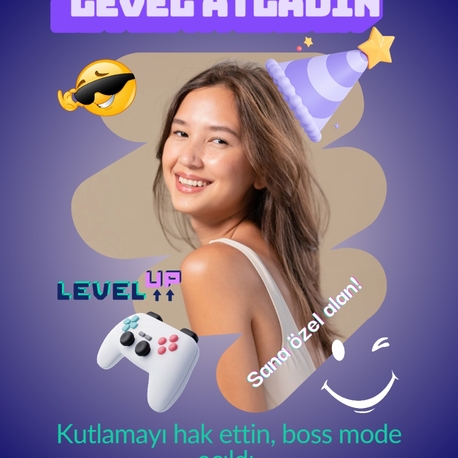Kişiye Özel Doğum Günü Kartı – Dijital Tasarım | 3 Farklı Tarz | Anında Teslim
