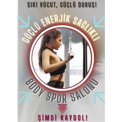 spor salonu reels şablonu