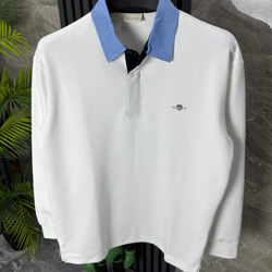Gant Polo Yaka Sweatshirt (Beyaz)