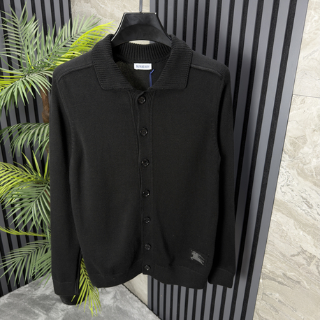 Burberry Düğmeli Premium Triko Hırka (siyah)