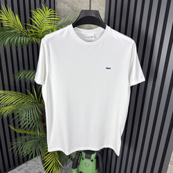 Lacoste Likralı Pamuklu Tshirt (beyaz)