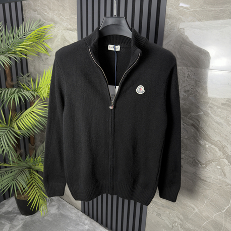 Moncler Tam Fermuarlı Triko (siyah)