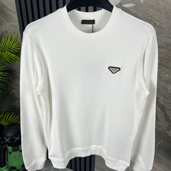 Prada Pamuklu Sweatshirt (Beyaz)
