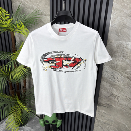 Diesel Pamuklu Tshirt (beyaz)