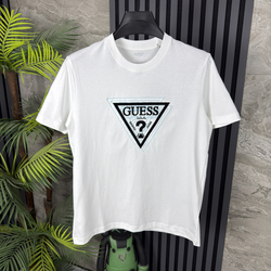 Guees Pamuklu Tshirt (beyaz)