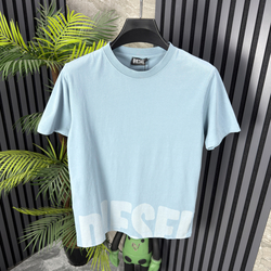 Diesel Yıkamalı Premium Tshirt (mavi)