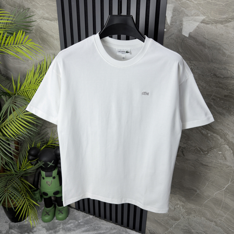Lacoste Pamuklu Oversize Tshirt (beyaz)