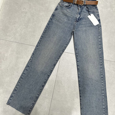 Kemerli Denim Açık mavi