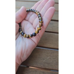 Doğal Taş Kaplan Gözü Bileklik 6 mm 