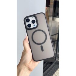İPhone Mat Sky Şefaf Kılıf-Siyah