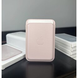 Apple MagSafe Özellikli Deri Cüzdan -Kum Pembe