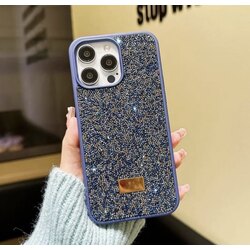 İPhone Swarovski Taşlı Kılıf - Blue Titanyum