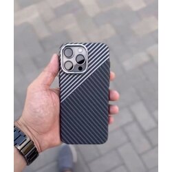 İPhone Fiber Carbon Kılıf -Asfalt Çizgi