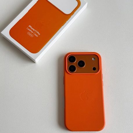 İphone Deri Model Kılıf Turuncu