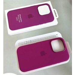 İPhone MagSafe Özellikli Slicon Kılıf-Fuşya