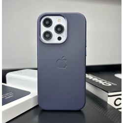 Apple MagSafe Özellikli Deri Kılıf - Gece Mavisi