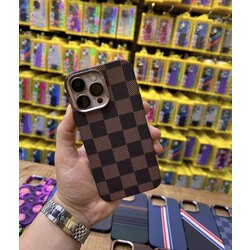 İPhone Fiber Carbon Kılıf -Brown Kare