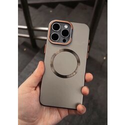 İPhone Neclus Slim Magsafe Kılıf -Naturel Titanyun