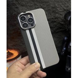 İPhone Fiber Carbon Kılıf -Gri Carbon